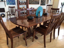 Load image into Gallery viewer, Rectangular walnut dining table with 6 chairs-Custom Order