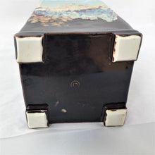 Load image into Gallery viewer, Square Ceramic Bottle with Salamanders