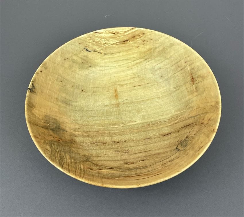 Curly Silver Maple Salad Bowl #22-38