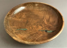 Load image into Gallery viewer, Black Walnut Bowl with Fuschite Inlay
