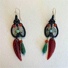 Load image into Gallery viewer, Tapestry Double Dangle Earrings