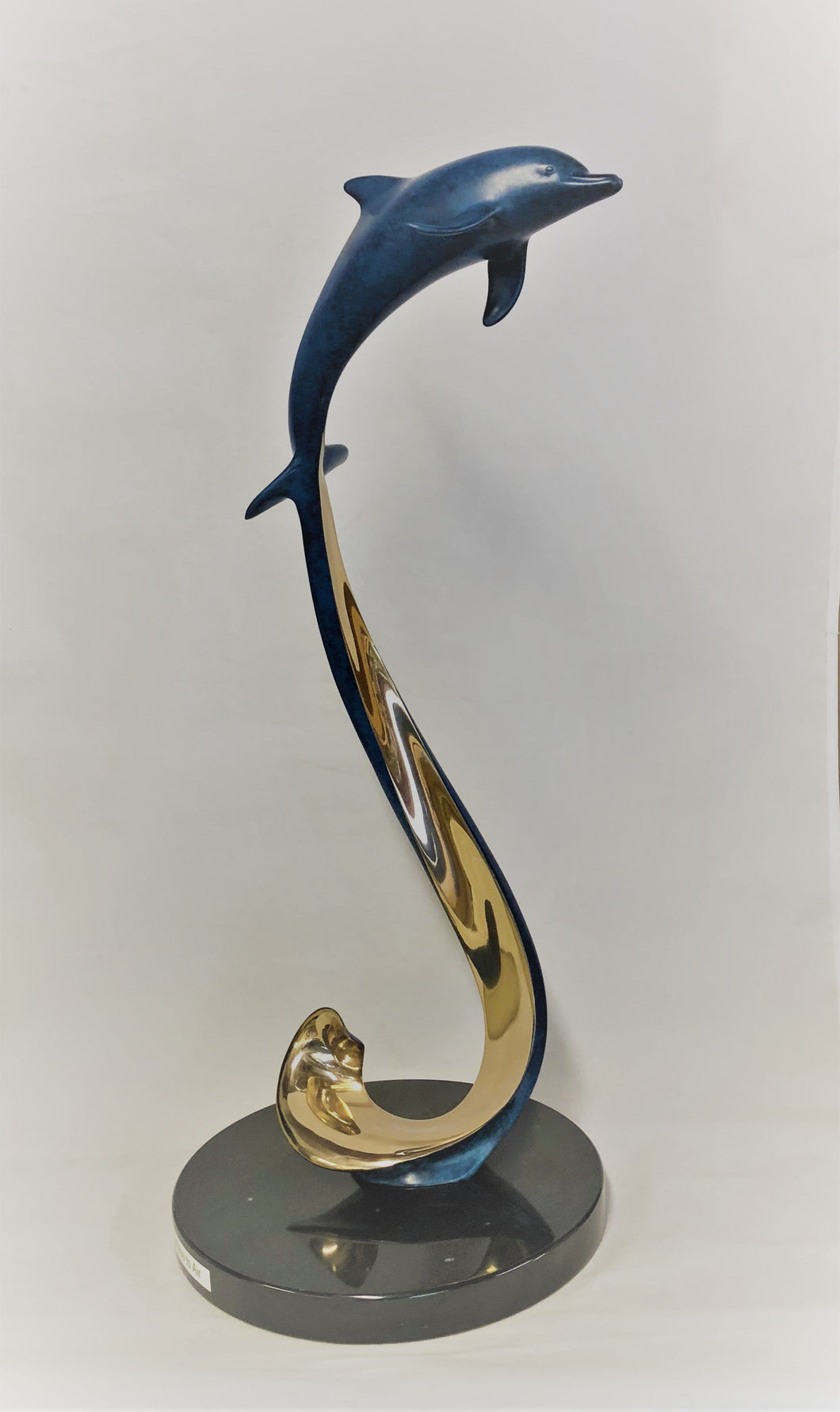 Surface to Air, bronze, cobalt blue patina