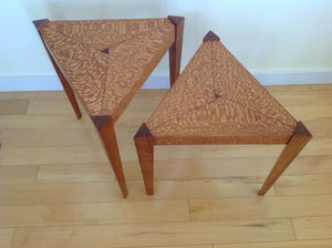 Triangle Tables, Semi-Nesting Pair - The Highlight Gallery