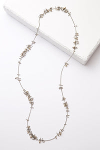 Cluster Necklace, sterling silver and 14k gold fill - The Highlight Gallery