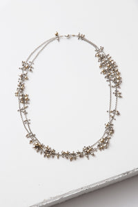 Cluster Necklace, sterling silver and 14k gold fill - The Highlight Gallery