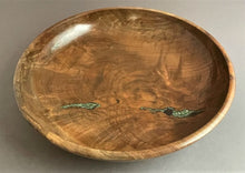 Load image into Gallery viewer, Black Walnut Bowl with Fuschite Inlay
