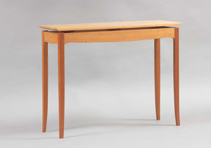 Floating Top Console Table of cherry and doussie