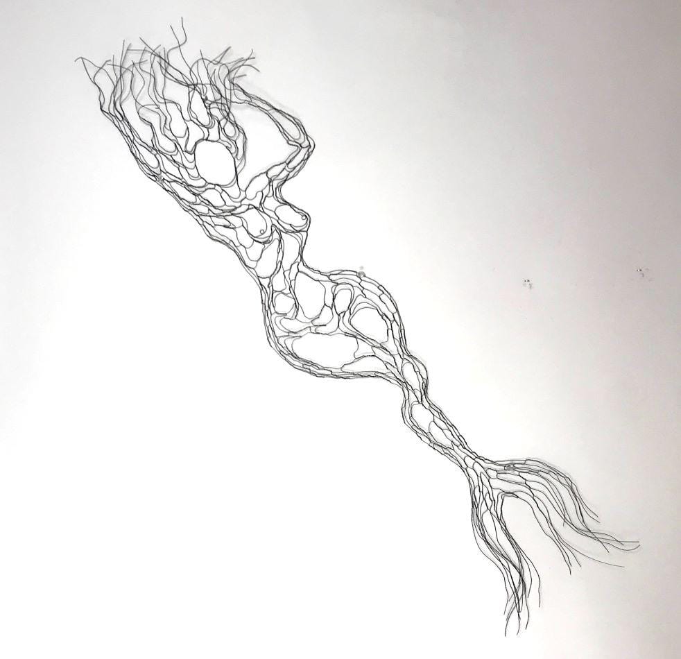 Mermaid Wire Sculpture