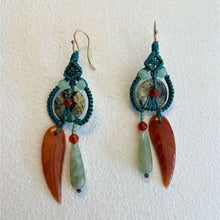 Load image into Gallery viewer, Tapestry Double Dangle Earrings
