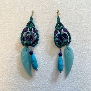 Tapestry Double Dangle Earrings