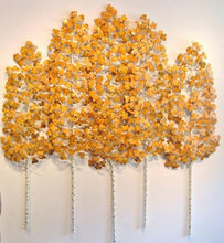 Load image into Gallery viewer, Aspen Grove in October gold leaves wall sculpture

