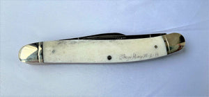 Blue Whale Scrimshaw Knife #19-03