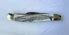 Load image into Gallery viewer, Blue Whale Scrimshaw Knife #19-03
