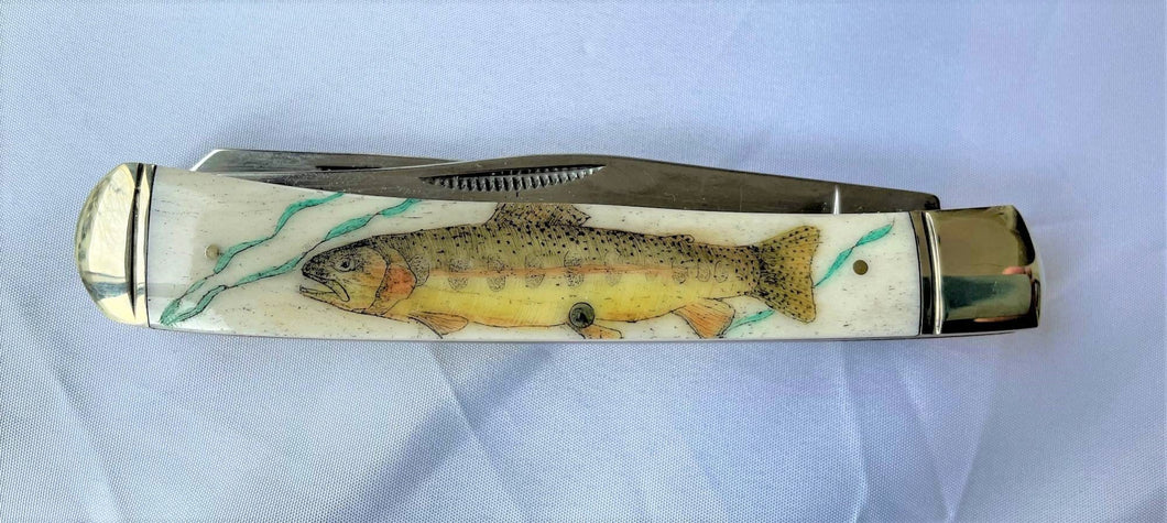 golden trout on bone trapper