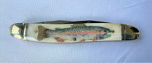 Load image into Gallery viewer, Rainbow Trout Scrimshaw Knife #20-04

