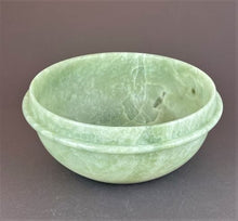 Load image into Gallery viewer, Pale green Oregon soapstone bowl with rim
